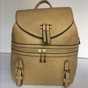 NWT. Tan Backpack